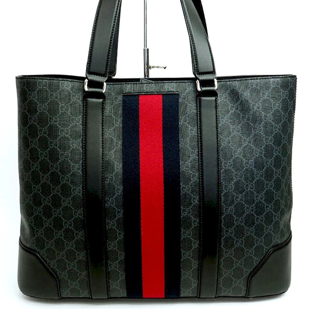 Gucci Supreme Web Sherry GG Tote Shopping Bag - Picture 2 of 6